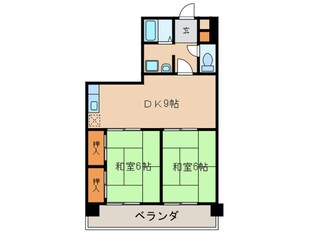 グレ－スホリベ２の物件間取画像